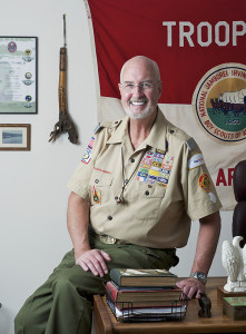 Hal Daume at his desk, where he writes his advice column, Ask Andy