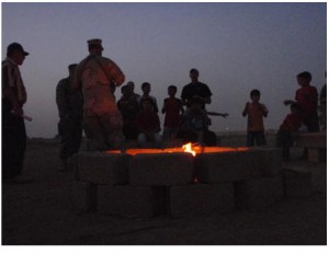 Campfire in Iraq